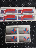 Both stamp blocks displayed together