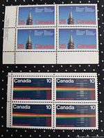 Overall view of both stamp blocks