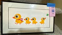Full view of framed ADHD Duck print