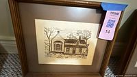Framed artwork full view