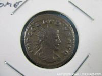 Obverse of Claudius II Gothicus silver denarius