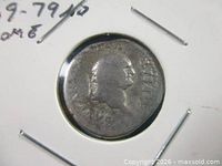 Obverse showing Vespasian bust