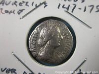 Obverse: draped bust of Empress Faustina II right