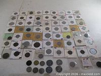 Wide layout of all coin flips showing quantity and variety