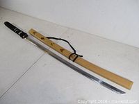 Sword and scabbard full view