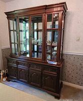 Full view of hutch/buffet showing design and condition
