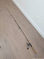 Full view of Shimano Solara rod with attached Shimano Sienna reel
