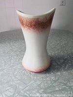 Front view showing entire vase profile and color pattern