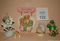 Group shot of all five Cherished Teddies pieces