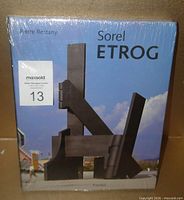 Front view of sealed Sorel Etrog hardcover book