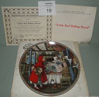 Front view of plate with certificate and box visible