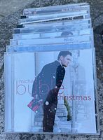 Stack of CDs, top case Michael Bublé Christmas