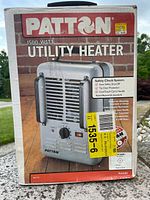 Front of Patton 1500W Utility Heater box