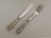 Overall view of fish knife and fork