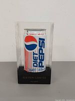 Front view showing Diet Pepsi can and Edition Limitée text