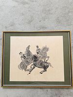 Full view of framed print showing artwork, mat and frame