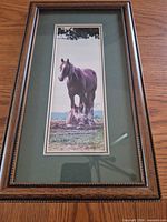 Framed horse print full view