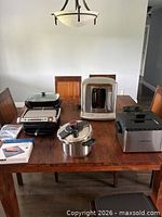 overview of all six small kitchen appliances on table