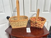 Both baskets side by side on table