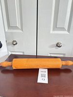 Full view of rolling pin on table