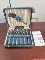 Full view of open case showing all seven pieces