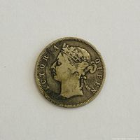 Obverse showing Queen Victoria portrait and legend VICTORIA QUEEN