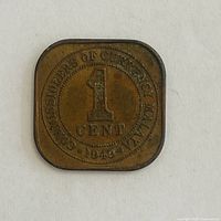Obverse showing denomination, issuer and date