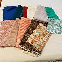 Group shot of all fabric pieces laid out