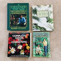 Group shot of all four gardening books