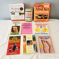Group shot of all eight health and beauty books