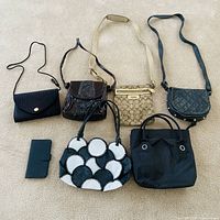All seven items laid out