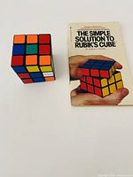 Cube and book front cover overview