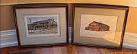 Both framed prints side by side