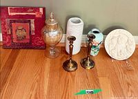 Group shot showing all decor items together