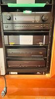 Full rack view showing all three components stacked together