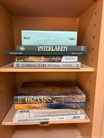 Stack showing Duplessis, Interlaken, Indonesia Eden, Orangerie 88, Berlin, St. Andrews & Golf