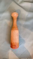 Full view of wooden muddler front side