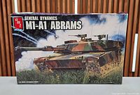Front of AMT M1-A1 Abrams model kit box