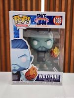 Front view of boxed Funko Pop Wet/Fire #1088