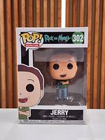 Front view of boxed Funko POP Jerry #302