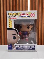 Front view of boxed Funko Pop! #99 Harlem Globetrotters figure