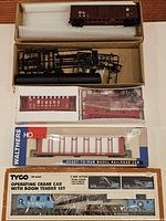 Overview of all freight cars, boxes and kit parts
