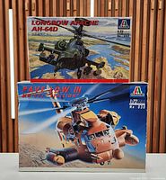 Front view of both Italeri model kit boxes showing titles and artwork