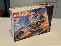Front of sealed Lego Marvel 76245 Ghost Rider Mech & Bike box