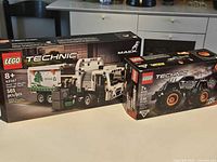 Both LEGO Technic set boxes front view