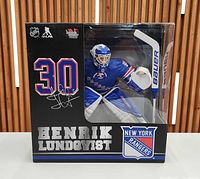 Front of sealed Henrik Lundqvist action figure box