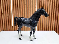 Left side view of Marx Thunderbolt horse figurine