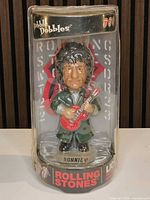 Front view of packaged Ronnie Wood bobblehead