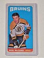 Front of Bob McCord Topps Tall Boy card in protector