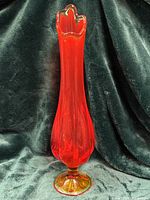 Full view of swung vase showing color gradient and pedestal foot